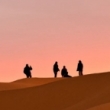 Sonnenuntergang in der Sahara - Tunesia